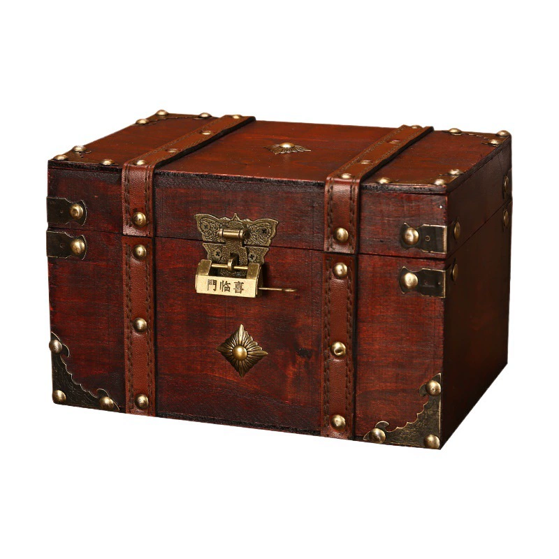 Storage Box Large Wood Vintage — jewelry box wholesale pick on JewelKeep