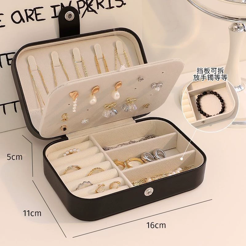 Jewelry Box Travel Ring Necklace PU Leather — jewelry box wholesale pick on JewelKeep