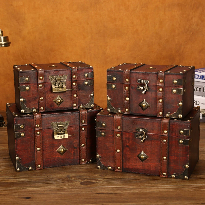 Storage Box Large Wood Vintage — jewelry box wholesale pick on JewelKeep