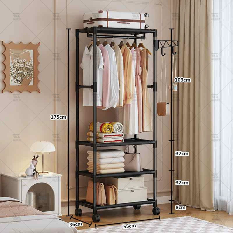 Garment Rack Multi-tier Wardrobe Simple Indoor — jewelry box wholesale pick on JewelKeep