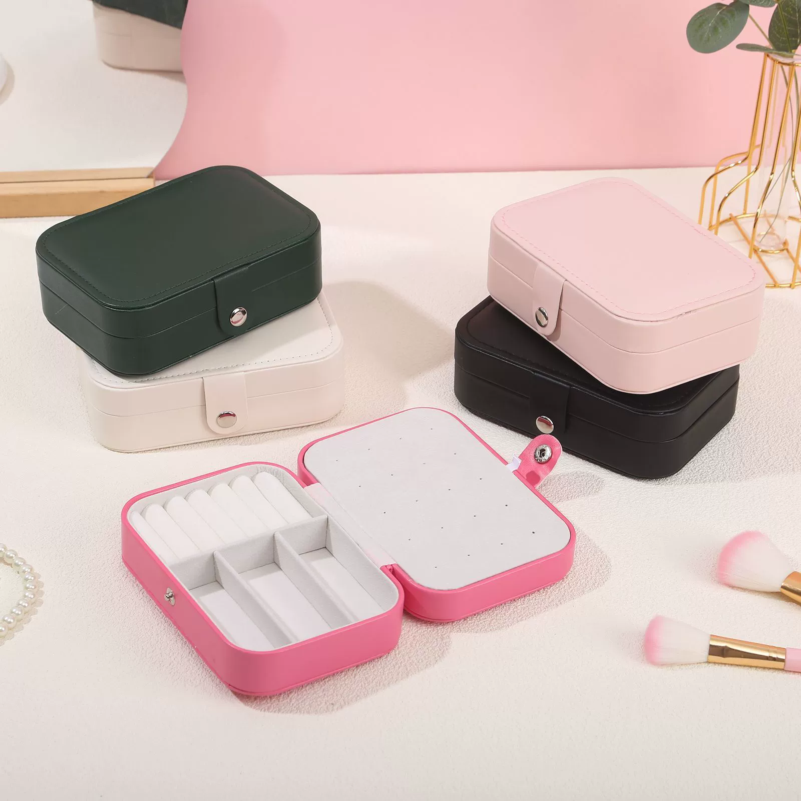Travel Earring Ring Necklace Storage Box — jewelry box wholesale pick on JewelKeep