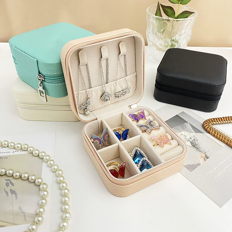Travel Ring Necklace Storage Box Portable — jewelry box wholesale pick on JewelKeep