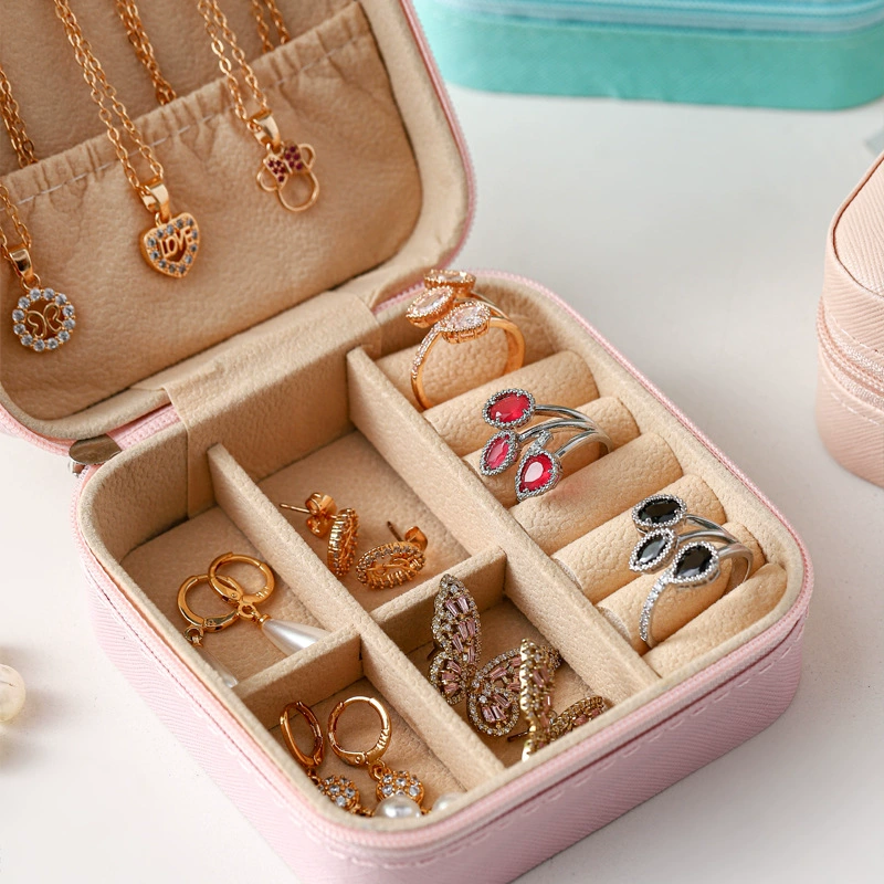Jewelry Box Travel Storage Box Portable Leather — jewelry box wholesale pick on JewelKeep
