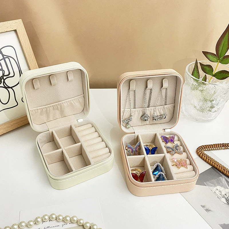 Travel Ring Necklace Storage Box Portable — jewelry box wholesale pick on JewelKeep